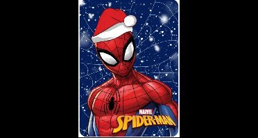 Spiderman Snowing Christmas Fleece deken 100 x 140 cm
