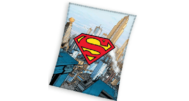 Superman fleece plaid meerkleurig 130x160cm