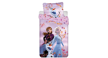 Disney Frozen Dekbedovertrek - 140 x 200 cm - Katoen - 70 x 90 cm