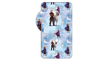 Frozen Hoeslaken - 90 x 200 cm - Katoen