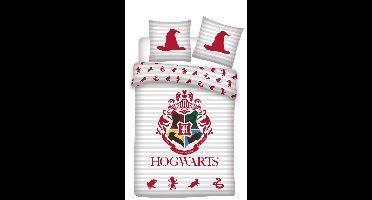 Harry Potter dekbedovertrek wit rood - 140 x 200 cm 70 x 90 cm