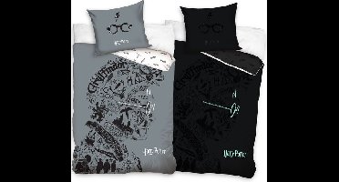 Harry Potter Dekbedovertrek - Glow in the Dark- 140 x 200 cm