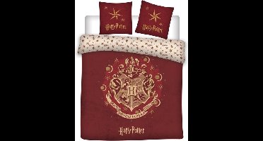 Harry Potter Dekbedovertrek - Hogwarts rood Polyester