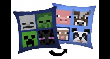 Minecraft Bad Mobs sierkussen 40X40 cm