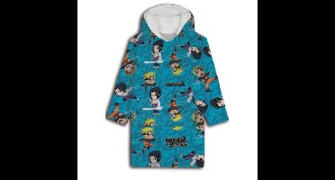 Naruto Hoodie Fleece deken Blauw, 7 - 14 jaar