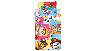 PAW Patrol Dekbedovertrek Comic 140 x 200 cm - 70 x 90 cm