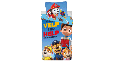 PAW Patrol Dekbedovertrek Yelp for Help! - Eenpersoons - 140 x 200 cm - Katoen