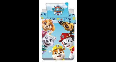 Paw Patrol peuterdekbedovertrek Team lichtblauw - 100 x 135 cm