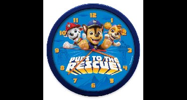 Paw Patrol wandklok 25 cm blauw