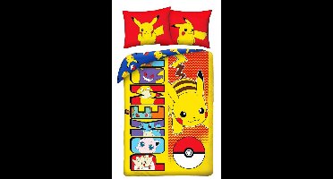 Pokémon Dekbedovertrek Pikachu 140 x 200 cm (70 x 90 cm)