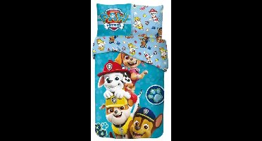PAW Patrol Dekbedovertrek pups blauw 140 x 200 cm - 65 x 65 cm