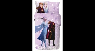 Frozen Dekbedovertrek roze 140 x 200 cm - katoen - 65 x 65 cm