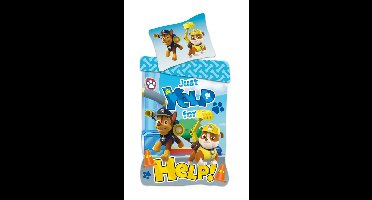 Paw Patrol Help peuterdekbedovertrek - roze - 100 x 135 cm