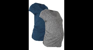 Basic zwangerschapsshirt met biologisch katoen (set van 2)