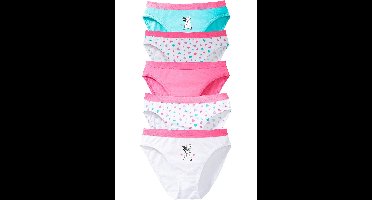 Meisjes slip (set van 5) met biologisch katoen