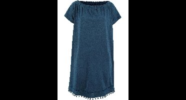 Jersey jurk met carmenhals