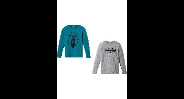 Longsleeve met biologisch katoen (set van 2)