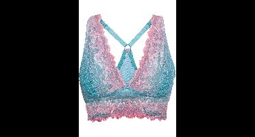 Bralette met fijn kant in kleurverloop