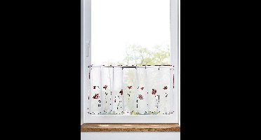 Transparant valletje met bloemenborduursel