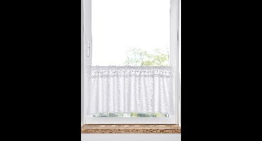 Valletje van biologisch katoen met kantrandje