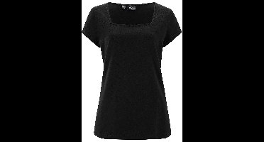 Shirt met carréhals en korte mouwen