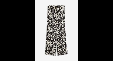 Gedessineerde viscose broek met steekzakken opzij