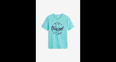 T-shirt met V-hals van biologisch katoen