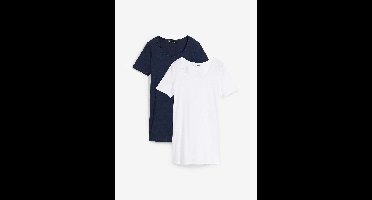 Lang basic T-shirt (set van 2)