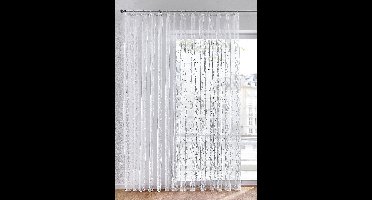 Transparant gordijn van jacquard (1 stuk)
