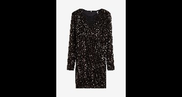 Paillettenjurk met schoudervullingen
