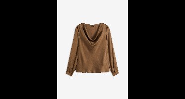 Blouse van fijn satijn