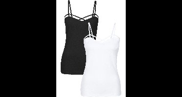 Top met spaghettibandjes (set van 2)