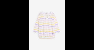 Slub shirt van biologisch katoen, 3/4 mouwen