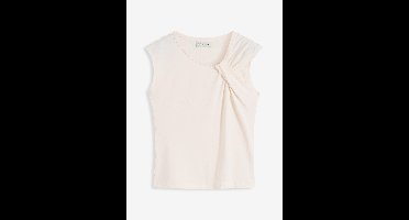 Shirt van een elastische katoenmix met een twist