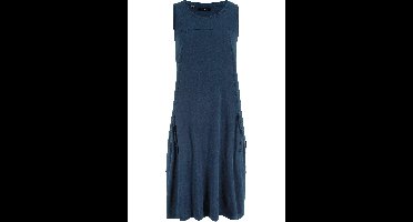 Knielange jurk van katoen-jersey met zakken