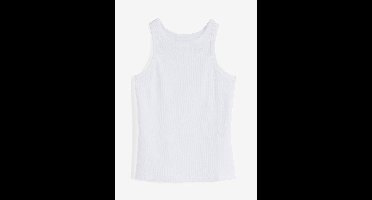 Geribde tanktop van biologisch katoen