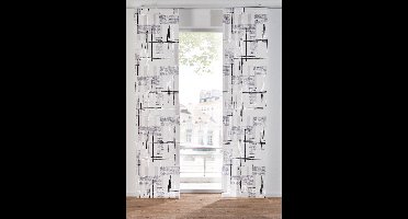 Paneelgordijn met grafische print (1 stuk)