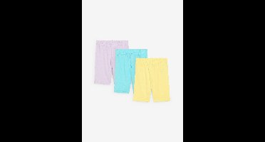 Biker short in een elastische katoenmix (set van 3)