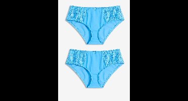 Maxislip met fijn kant (set van 2)