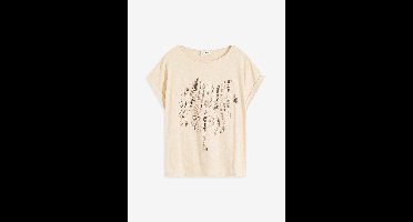 Katoenen shirt met studs applicatie