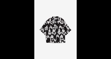 Viscose blouse met korte mouwen