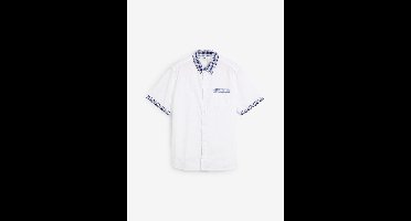 Overhemd van katoen met korte mouwen