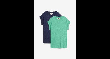 Longshirt van biologisch katoen (set van 2)