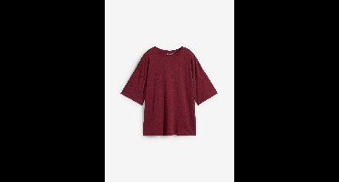 Oversized shirt van een katoenmix