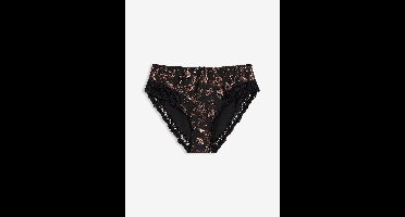 Maxislip met glanzend dessin