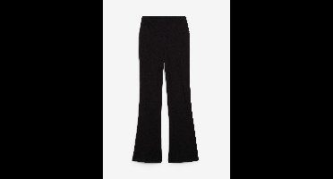 Flared broek van biologisch katoen met stretch