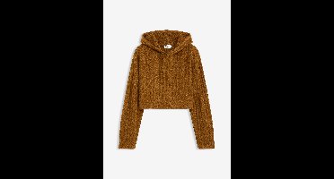 Grof gebreide trui met capuchon