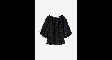 Blouse met een gestructureerd bloemmotief