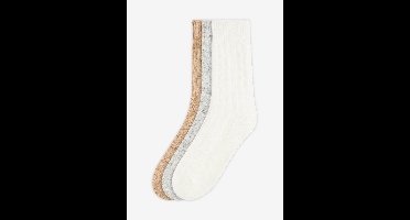 Sokken met kabelpatroon (set van 3)