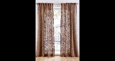 Gordijn met structuur in diverse maten (1 stuk)